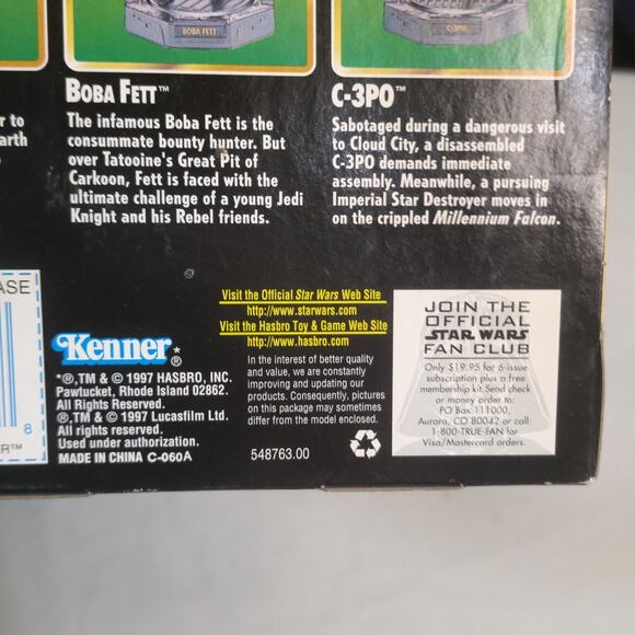 Vintage 1997 Star Wars Epic Force Bespin Luke Skywalker Rotating New Old Stock - Picture 6 of 6